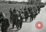 Image of German soldiers on American side of Elbe River at end of World War 2 Tangermunde Germany, 1945, second 10 stock footage video 65675077888