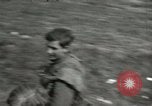 Image of German soldiers on American side of Elbe River at end of World War 2 Tangermunde Germany, 1945, second 23 stock footage video 65675077888