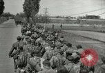 Image of German soldiers on American side of Elbe River at end of World War 2 Tangermunde Germany, 1945, second 29 stock footage video 65675077888