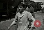 Image of German soldiers on American side of Elbe River at end of World War 2 Tangermunde Germany, 1945, second 41 stock footage video 65675077888