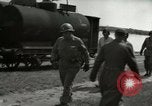 Image of German soldiers on American side of Elbe River at end of World War 2 Tangermunde Germany, 1945, second 42 stock footage video 65675077888