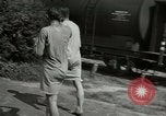 Image of German soldiers on American side of Elbe River at end of World War 2 Tangermunde Germany, 1945, second 50 stock footage video 65675077888