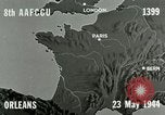 Standbild Bombenabwürfe Orleans Frankreich, 1944, aus Sekunde 9 historischem Filmmaterial Videoclip 65675077898