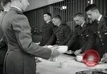 Image of aviation cadets in dining hall San Antonio Texas USA, 1950, second 25 stock footage video 65675077921
