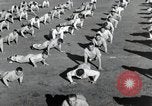Image of Aviation cadets do supervised physical exercise San Antonio Texas USA, 1950, second 3 stock footage video 65675077922