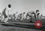 Image of Aviation cadets do supervised physical exercise San Antonio Texas USA, 1950, second 9 stock footage video 65675077922