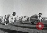 Image of Aviation cadets do supervised physical exercise San Antonio Texas USA, 1950, second 10 stock footage video 65675077922
