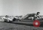 Image of Aviation cadets do supervised physical exercise San Antonio Texas USA, 1950, second 12 stock footage video 65675077922
