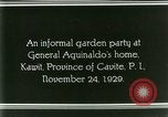 Standbild General Emilio Aguinaldo Kawit Philippinen, 1929, aus Sekunde 25 historischem Filmmaterial Videoclip 65675078017