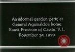 Standbild General Emilio Aguinaldo Kawit Philippinen, 1929, aus Sekunde 26 historischem Filmmaterial Videoclip 65675078017