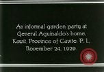 Standbild General Emilio Aguinaldo Kawit Philippinen, 1929, aus Sekunde 28 historischem Filmmaterial Videoclip 65675078017