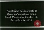 Standbild General Emilio Aguinaldo Kawit Philippinen, 1929, aus Sekunde 29 historischem Filmmaterial Videoclip 65675078017