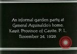 Standbild General Emilio Aguinaldo Kawit Philippinen, 1929, aus Sekunde 30 historischem Filmmaterial Videoclip 65675078017