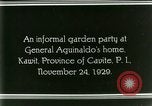 Standbild General Emilio Aguinaldo Kawit Philippinen, 1929, aus Sekunde 31 historischem Filmmaterial Videoclip 65675078017