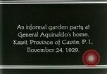 Standbild General Emilio Aguinaldo Kawit Philippinen, 1929, aus Sekunde 32 historischem Filmmaterial Videoclip 65675078017