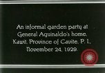 Standbild General Emilio Aguinaldo Kawit Philippinen, 1929, aus Sekunde 33 historischem Filmmaterial Videoclip 65675078017