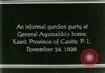 Standbild General Emilio Aguinaldo Kawit Philippinen, 1929, aus Sekunde 34 historischem Filmmaterial Videoclip 65675078017
