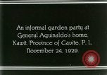 Standbild General Emilio Aguinaldo Kawit Philippinen, 1929, aus Sekunde 36 historischem Filmmaterial Videoclip 65675078017