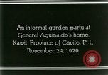 Standbild General Emilio Aguinaldo Kawit Philippinen, 1929, aus Sekunde 37 historischem Filmmaterial Videoclip 65675078017