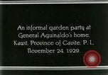 Standbild General Emilio Aguinaldo Kawit Philippinen, 1929, aus Sekunde 38 historischem Filmmaterial Videoclip 65675078017
