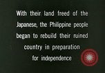 Image of reconstruction process Philippines, 1946, second 3 stock footage video 65675078029