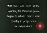 Image of reconstruction process Philippines, 1946, second 4 stock footage video 65675078029
