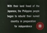 Image of reconstruction process Philippines, 1946, second 5 stock footage video 65675078029