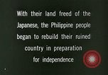 Image of reconstruction process Philippines, 1946, second 7 stock footage video 65675078029