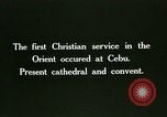Image cathédrale Cebu Philippines, 1915, de la seconde 9 séquences d'archives historiques vidéo 65675078032