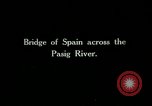 Immagine di Ponte di Spagna Isola di Luzon nelle Filippine, 1915, secondo 1 filmato di repertorio 65675078036