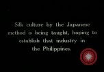 Standbild Seide Fertigung Philippinen, 1915, aus Sekunde 54 historischem Filmmaterial Videoclip 65675078043