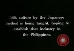 Standbild Seide Fertigung Philippinen, 1915, aus Sekunde 60 historischem Filmmaterial Videoclip 65675078043