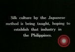Standbild Seide Fertigung Philippinen, 1915, aus Sekunde 62 historischem Filmmaterial Videoclip 65675078043