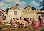 Image of burned buildings France, 1944, second 24 stock footage video 65675078073