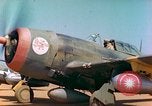 Image of P-47 aircraft Corsica France, 1944, second 7 stock footage video 65675078083