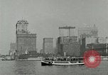 Image of Manhattan skyline from New York Harbor New York City USA, 1919, second 4 stock footage video 65675078129