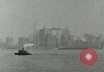 Image of Manhattan skyline from New York Harbor New York City USA, 1919, second 13 stock footage video 65675078129