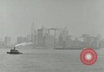 Image of Manhattan skyline from New York Harbor New York City USA, 1919, second 15 stock footage video 65675078129
