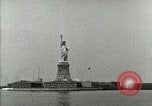 Image of Manhattan skyline from New York Harbor New York City USA, 1919, second 54 stock footage video 65675078129