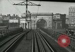 Image of Police directing traffic on the Manhattan Bridge New York United States USA, 1919, second 33 stock footage video 65675078131