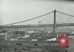 Image of Police directing traffic on the Manhattan Bridge New York United States USA, 1919, second 53 stock footage video 65675078131