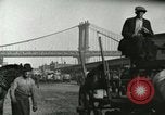 Image of Police directing traffic on the Manhattan Bridge New York United States USA, 1919, second 59 stock footage video 65675078131