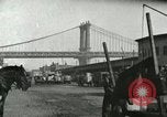 Image of Police directing traffic on the Manhattan Bridge New York United States USA, 1919, second 61 stock footage video 65675078131