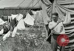 Image of worker washes a dog on Circus camp ground United States USA, 1919, second 35 stock footage video 65675078135
