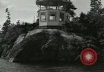 Image of Octagonal house on a rock United States USA, 1919, second 4 stock footage video 65675078136