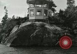 Image of Octagonal house on a rock United States USA, 1919, second 5 stock footage video 65675078136