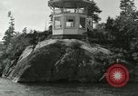 Image of Octagonal house on a rock United States USA, 1919, second 6 stock footage video 65675078136