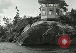 Image of Octagonal house on a rock United States USA, 1919, second 9 stock footage video 65675078136