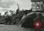 Image of Octagonal house on a rock United States USA, 1919, second 12 stock footage video 65675078136