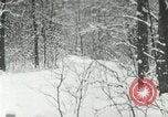 Standbild Schneebedeckter Wald mit Schnee fallen New York United States USA, 1919, aus Sekunde 1 historischem Filmmaterial Videoclip 65675078142